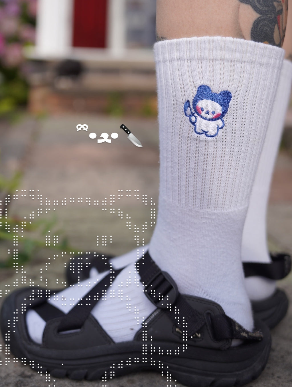 Mirukuma - Embroidery Socks